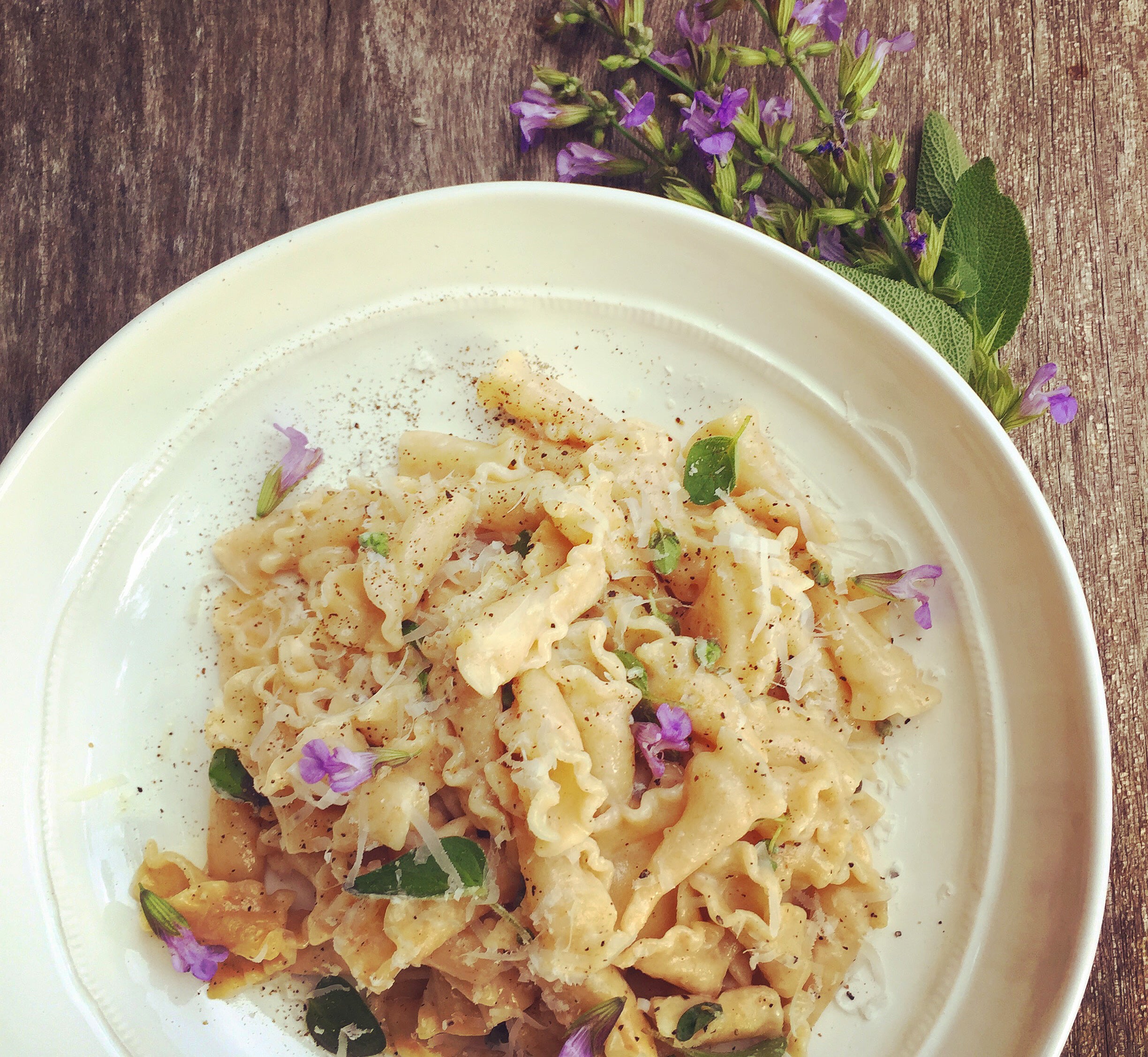 Heirloom Wheat Campanelle with Real Italian Alfredo Sauce