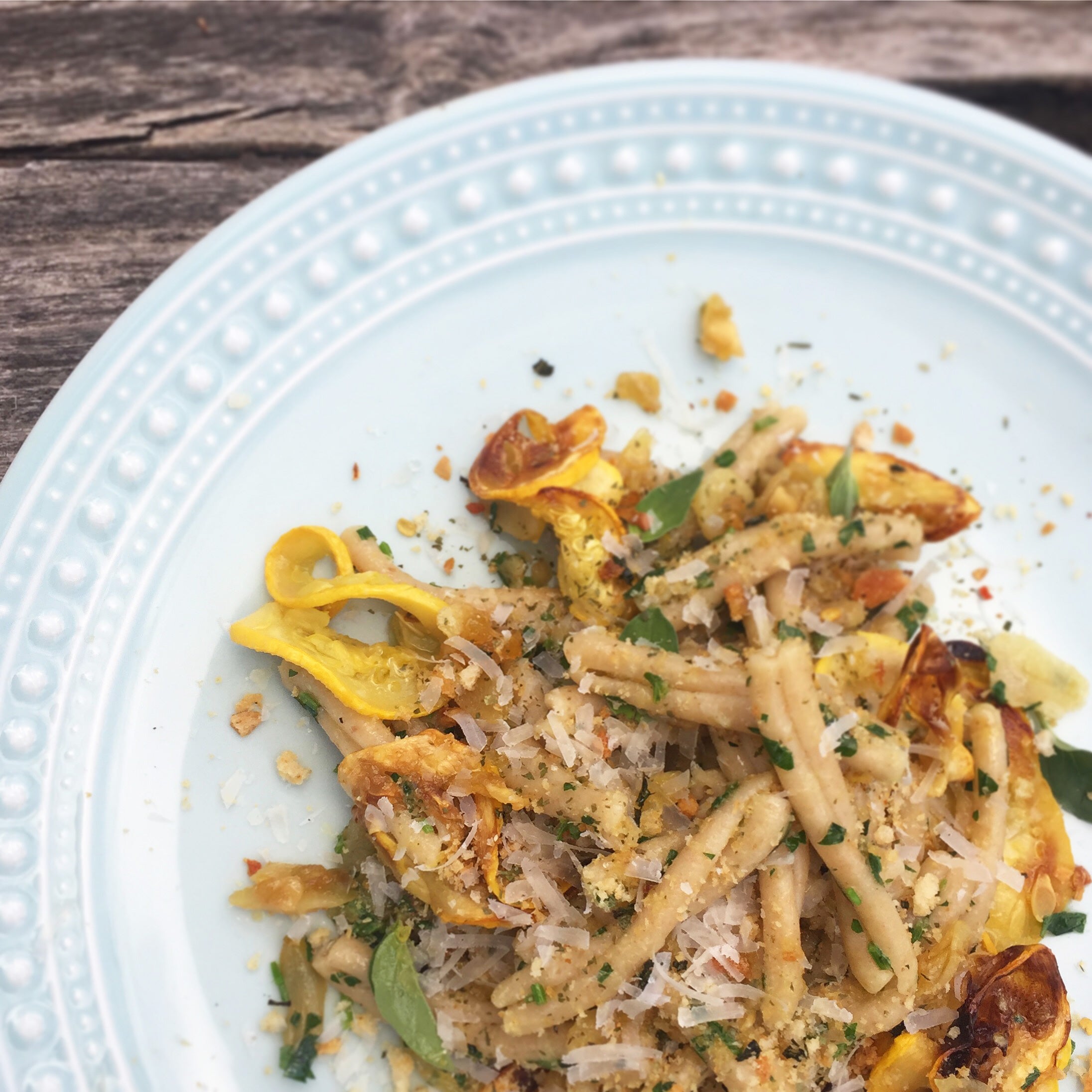 Heirloom Wheat Casarecce alla Nerano (sort of)